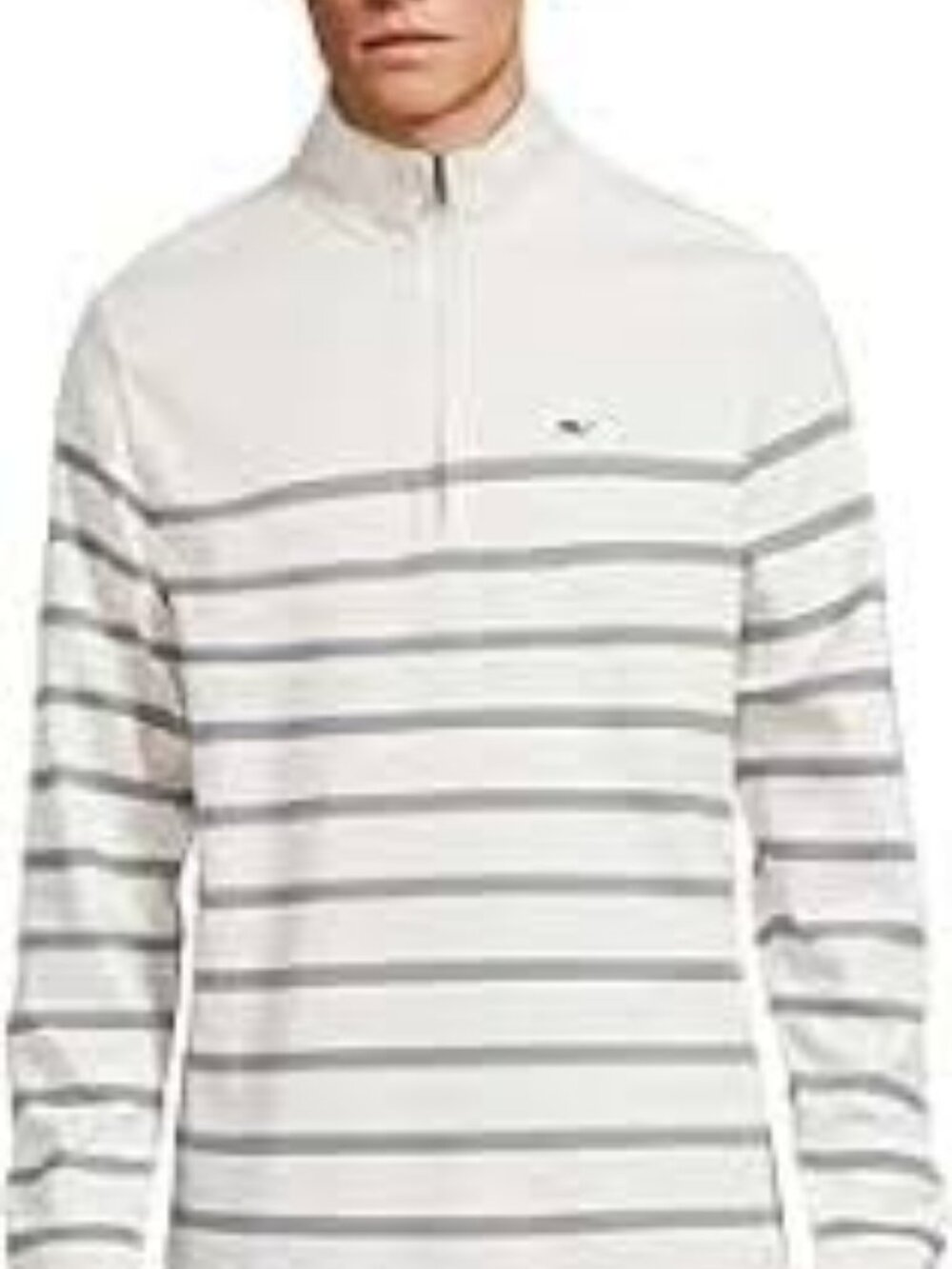 26 - NWT VINEYARD VINES SALTWATER BRETON STRIP QUARTER iP PULLOVER